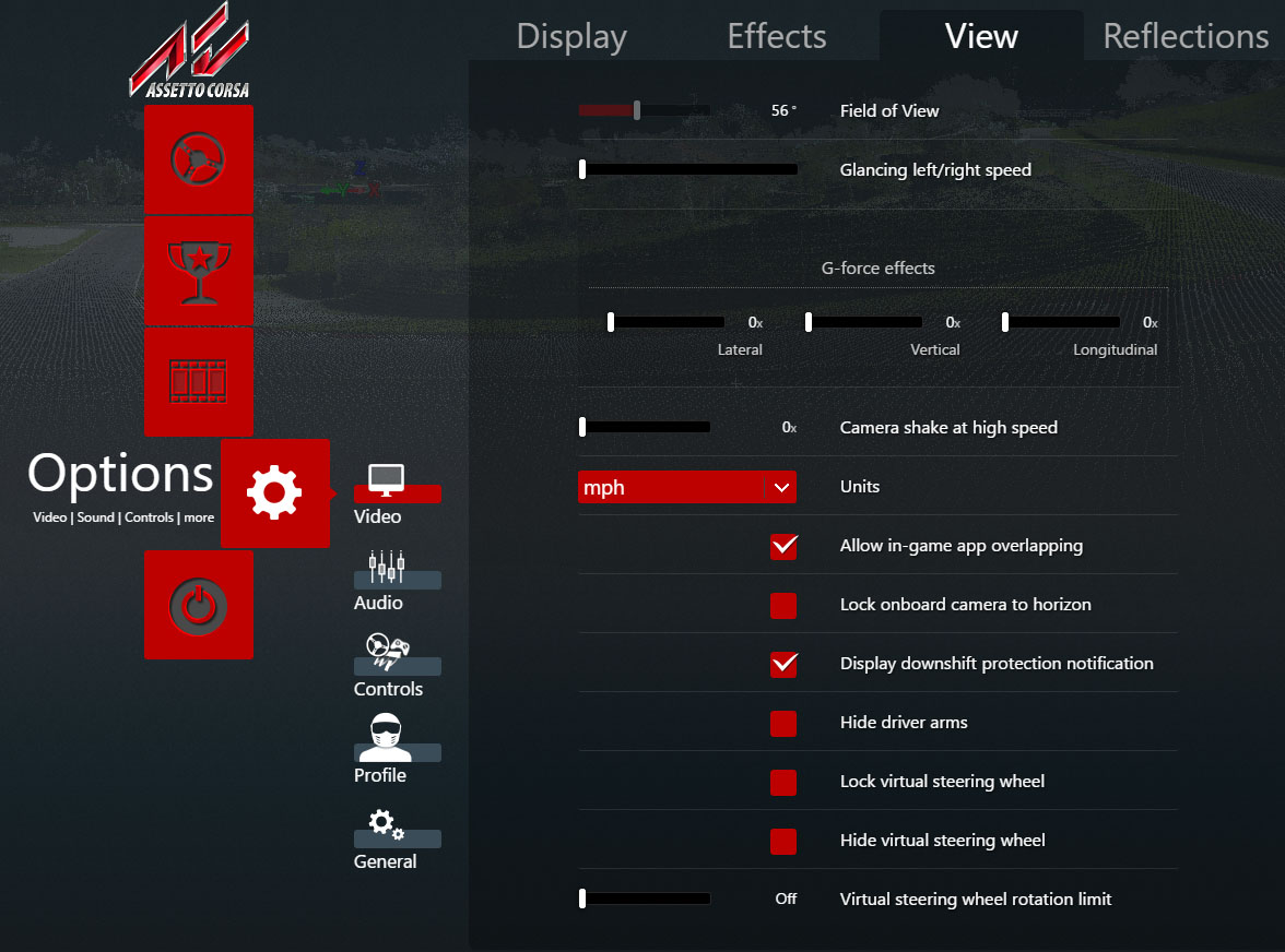 Assetto Corsa - Graphics settings for VR